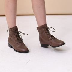 Martin Boots Lace Up Short Boots