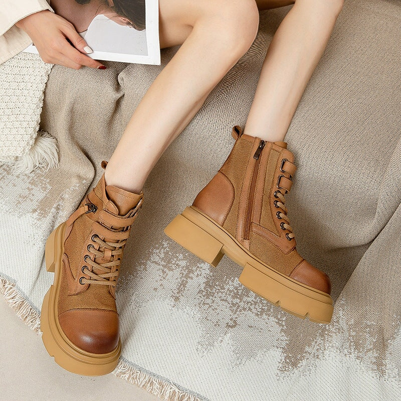 Botas Martin con cordones y plataforma de 55 mm