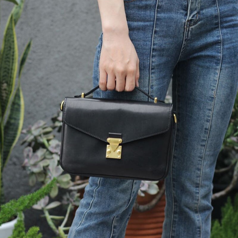 Vintage Vegetable Tanned Cowhide's Messenger Bag