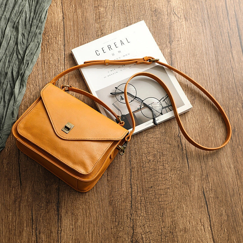 Retro's Handbag Crossbody Vegetable Tanned Messenger Bag