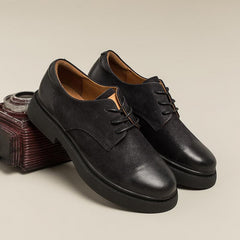 Handmade Full Grain Oxfords & Tie Flats Brown/Black