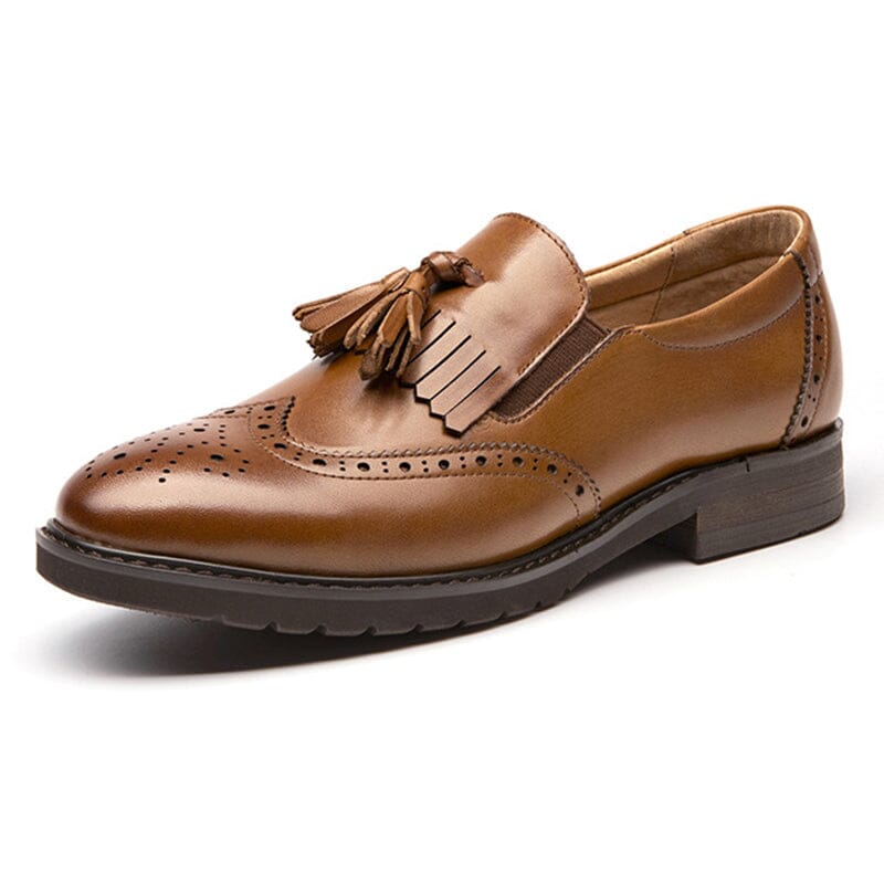 Mocasines brogue encerados