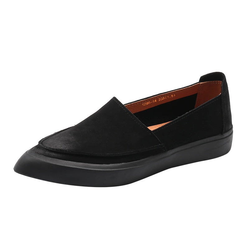 Witch Style Point Toe Soft Flat Loafers