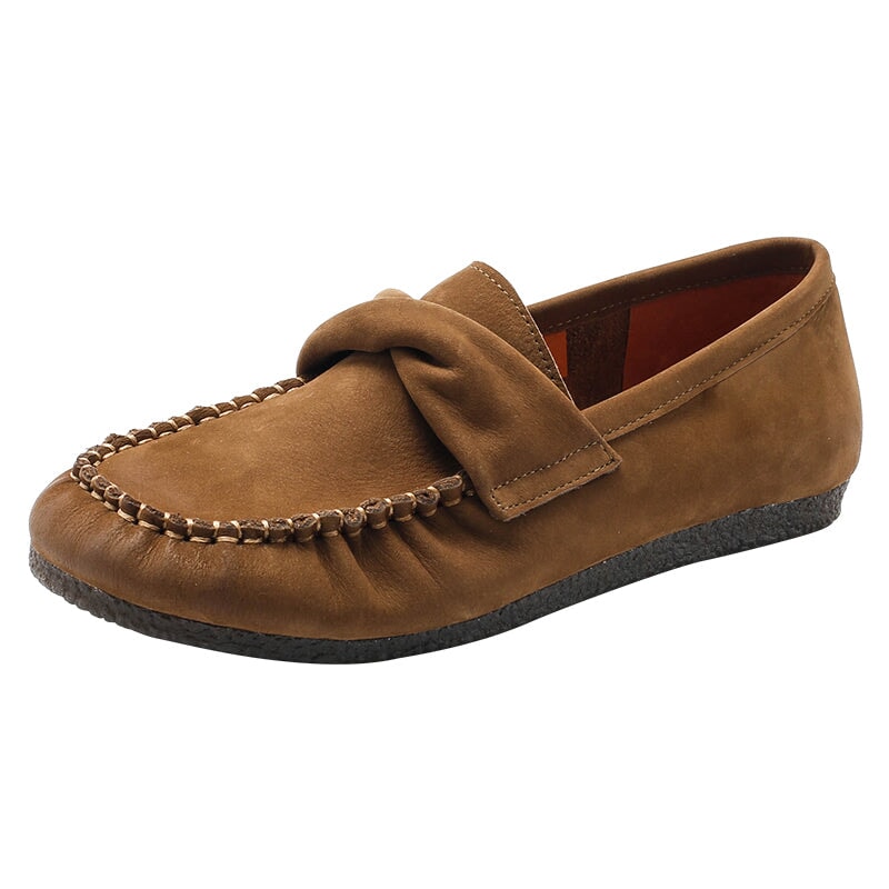 Retro Suede Loafers