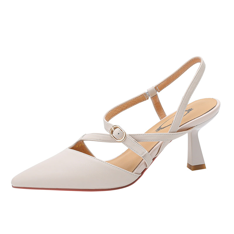 Echte Slingback-Stilettos