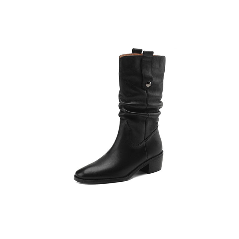 Botas vaqueras de media pantorrilla para mujer