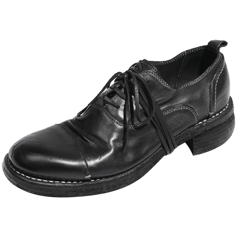 Goodyear Horse Retro Lace Up Block Oxfords Sole