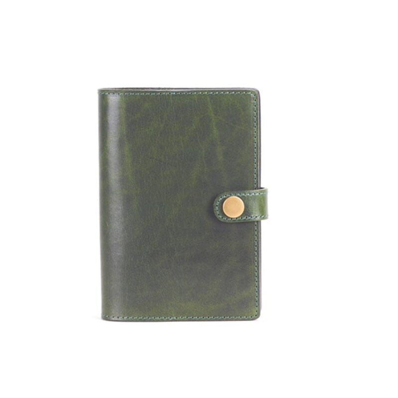 Libreta vintage arrugada de curtido vegetal