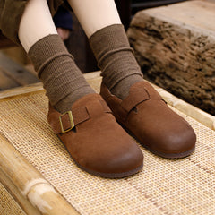 Mori Girl Shoes Loafers For Winter