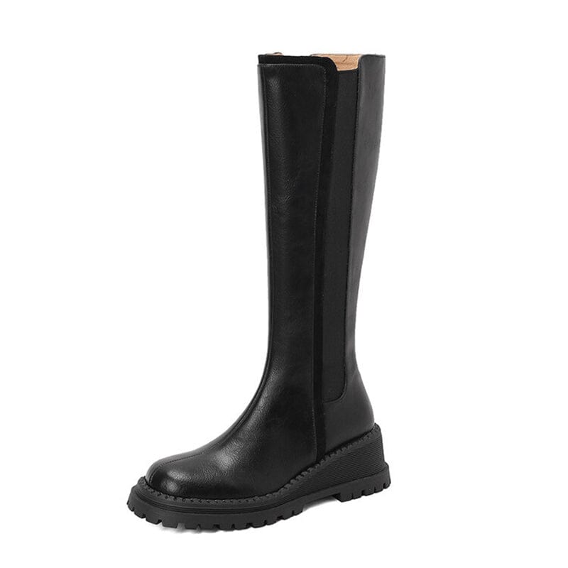 Chunky Knee High Boots Riding Boots