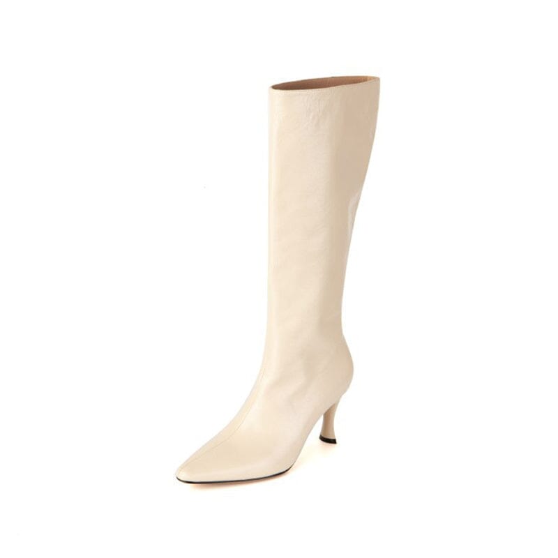 Sculptural Heel Tall Boots