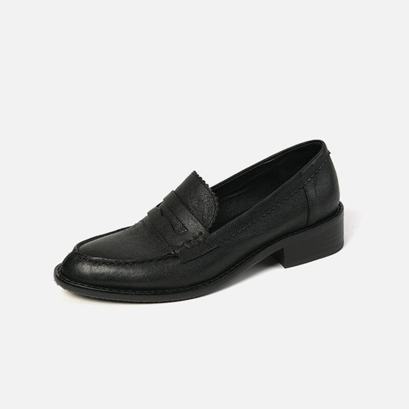 Classic Penny Loafers Round Toe