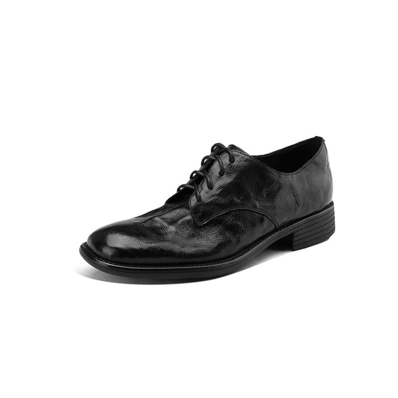 Round Toe Soft Lace Up Oxford Shoes