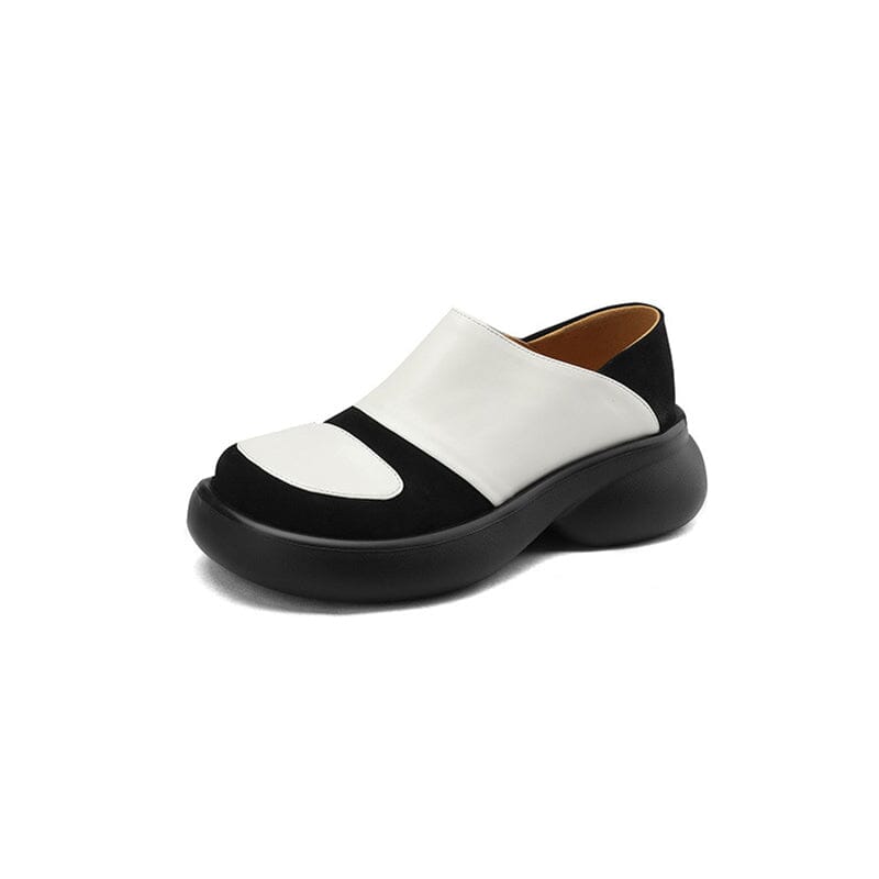 Round Toe Platform Loafers