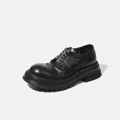 Round Toe Goodyear Horse Lace Up Oxfords