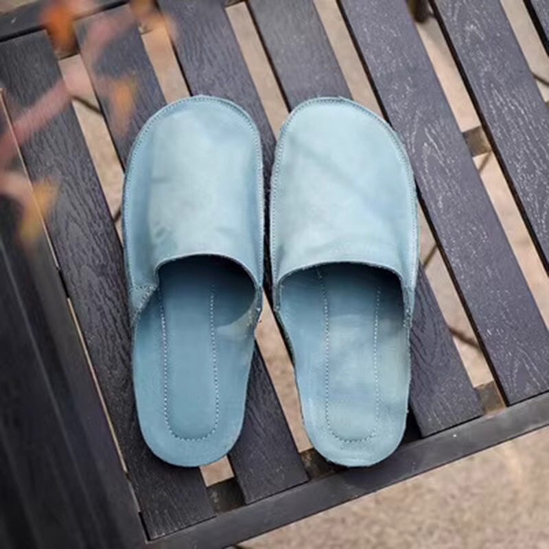 Handmade Retro Mules Slippers Mori Girl Flat Casual Summer Slippers 5 Colors