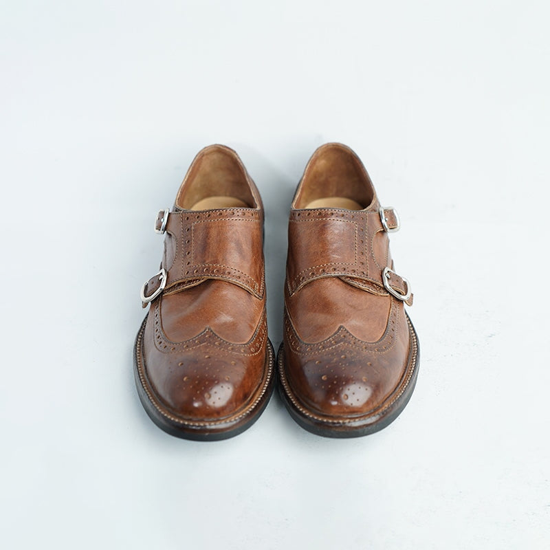 Classic Monk Shoes Goodyear Horse Brogue Oxfords