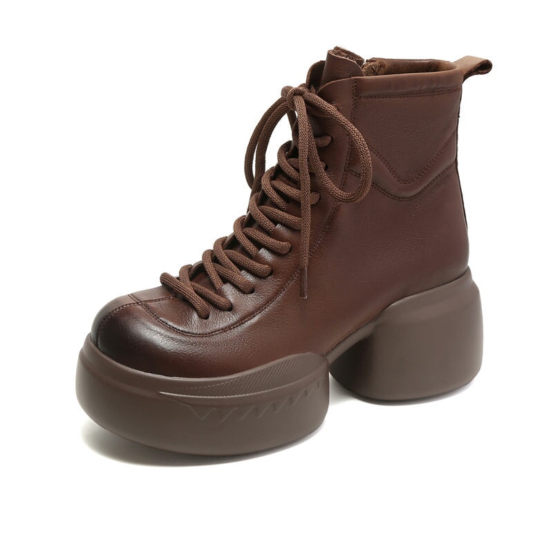 Botas Martin con cordones y plataforma de 65 mm