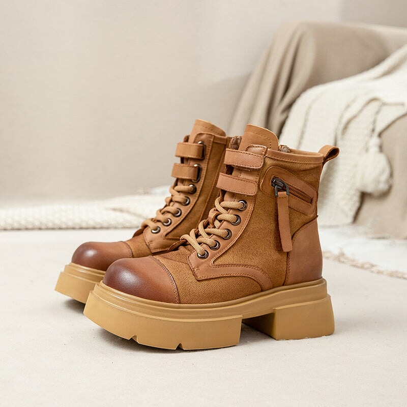 Botas Martin con cordones y plataforma de 55 mm