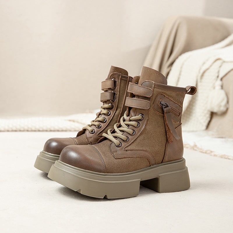 Botas Martin con cordones y plataforma de 55 mm