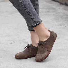 Lace-Up Casual Shoes Flat Ankle Shoes