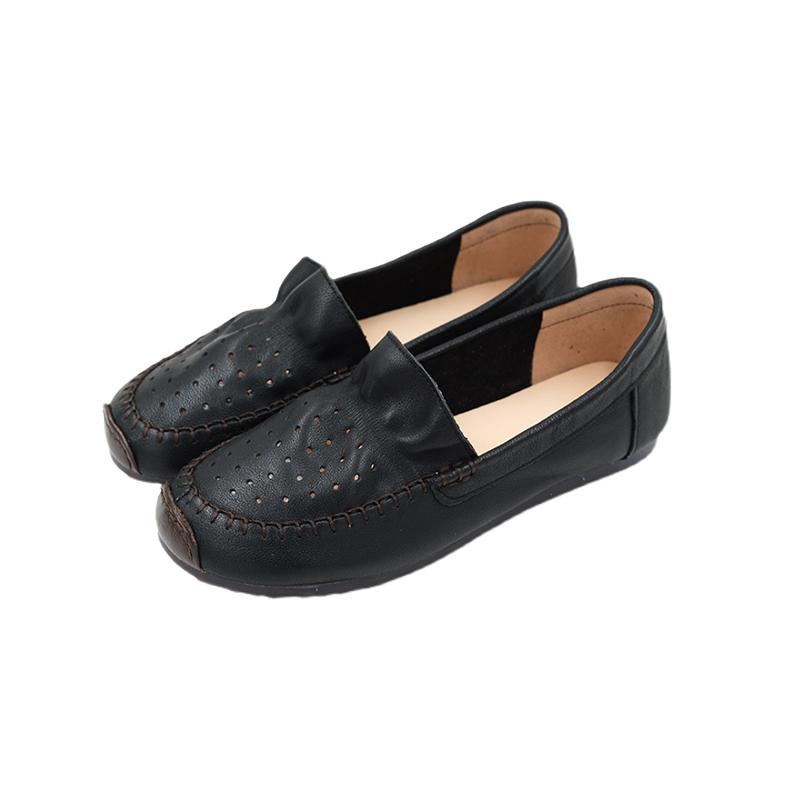 Handmades Soft Genuine Loafers Black