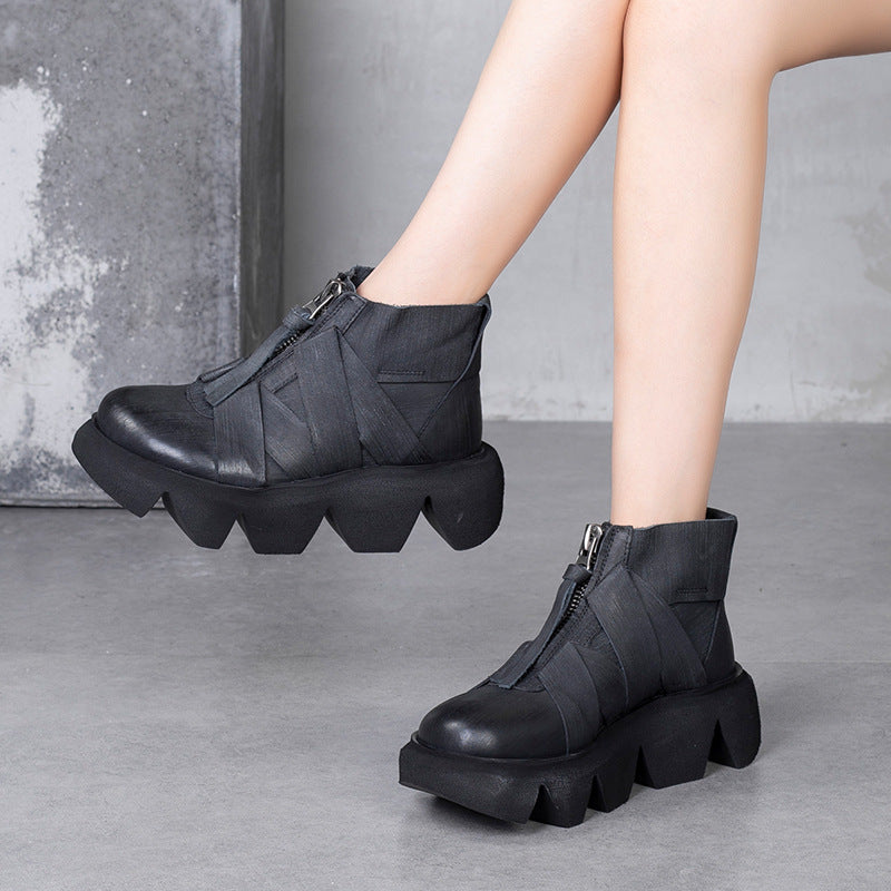 Vintage Platform Ankle Boots