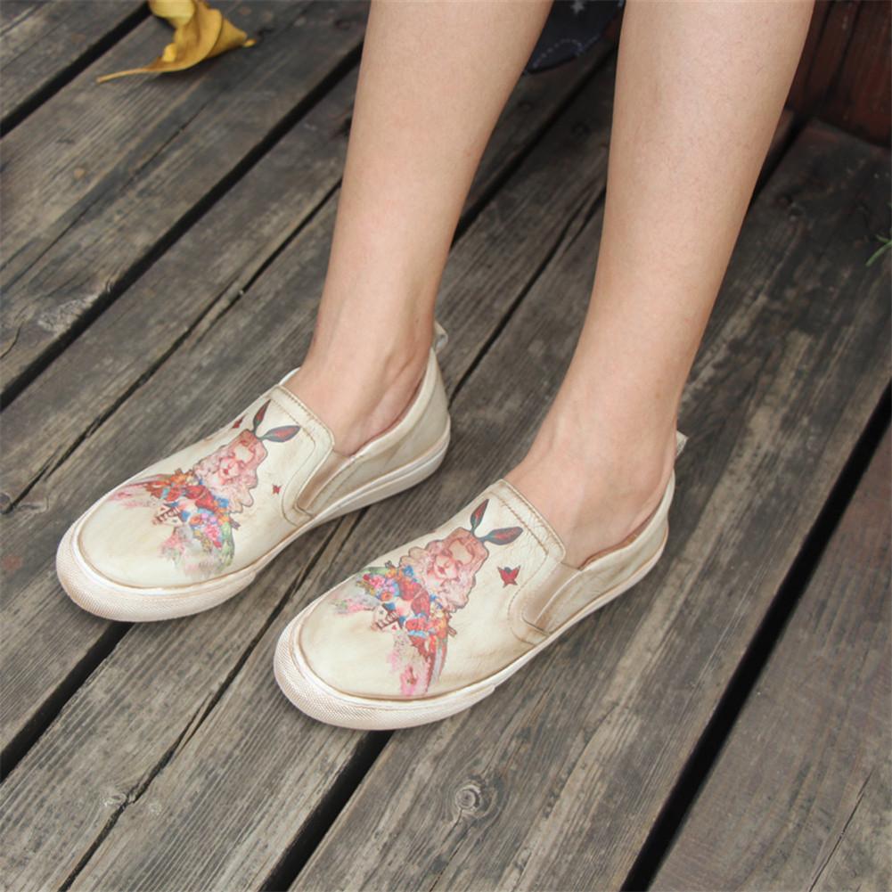 Handmade's Low Top Fashion Sneakers Hand-Painted Princess