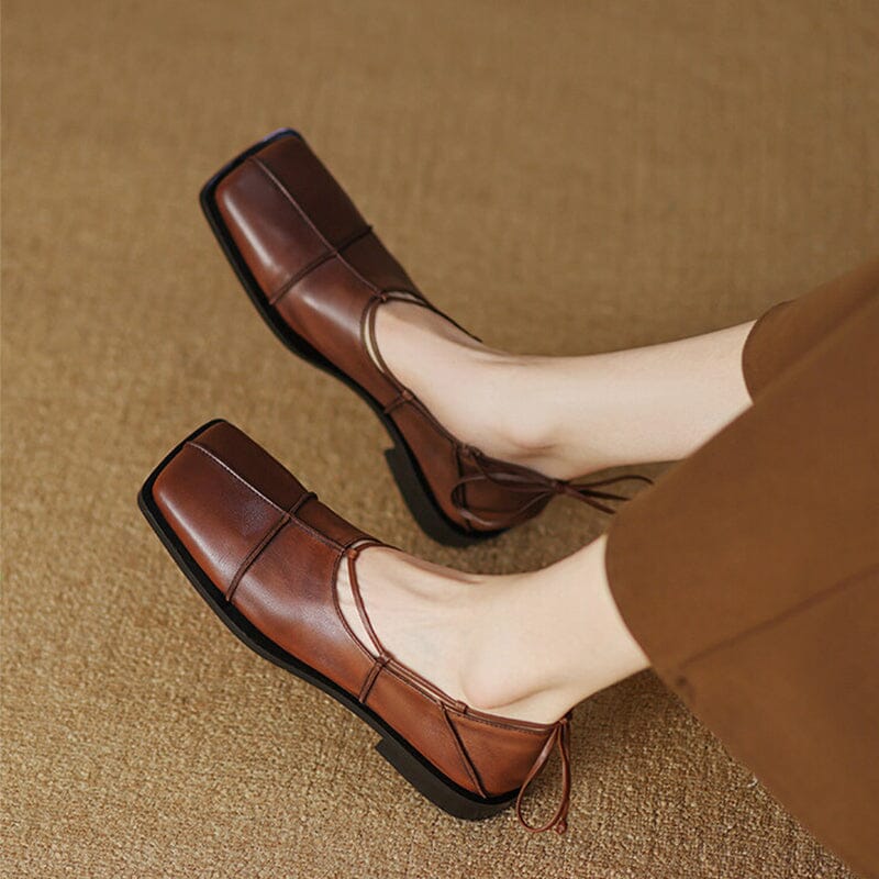 Square Toes Flats