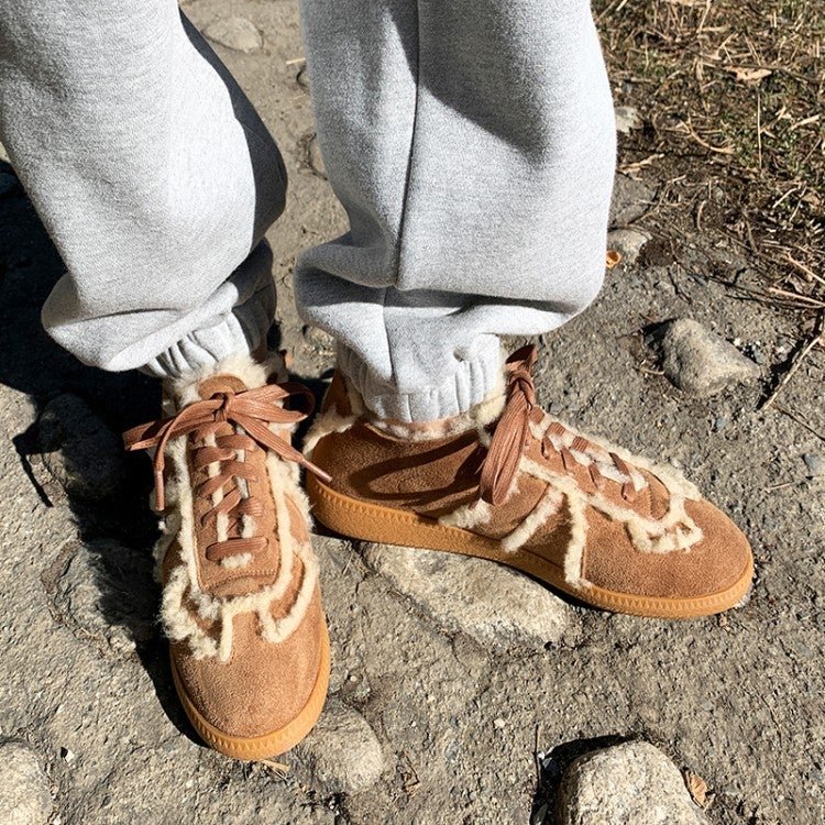 Botas de nieve con cordones