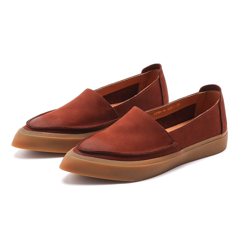 Witch Style Point Toe Soft Flat Loafers