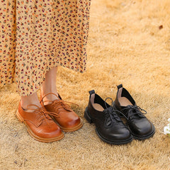 Zapatos de diseñador Oxfords con cordones suaves Derby Flats