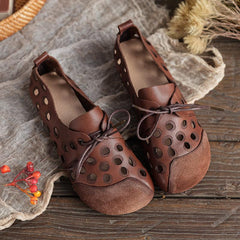 Handmades Soft Genuine Sandals Lace Up Brown