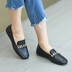 Sequins-Detailed Loafers Black/Blue