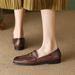 Handmade Penny Loafers with Metal