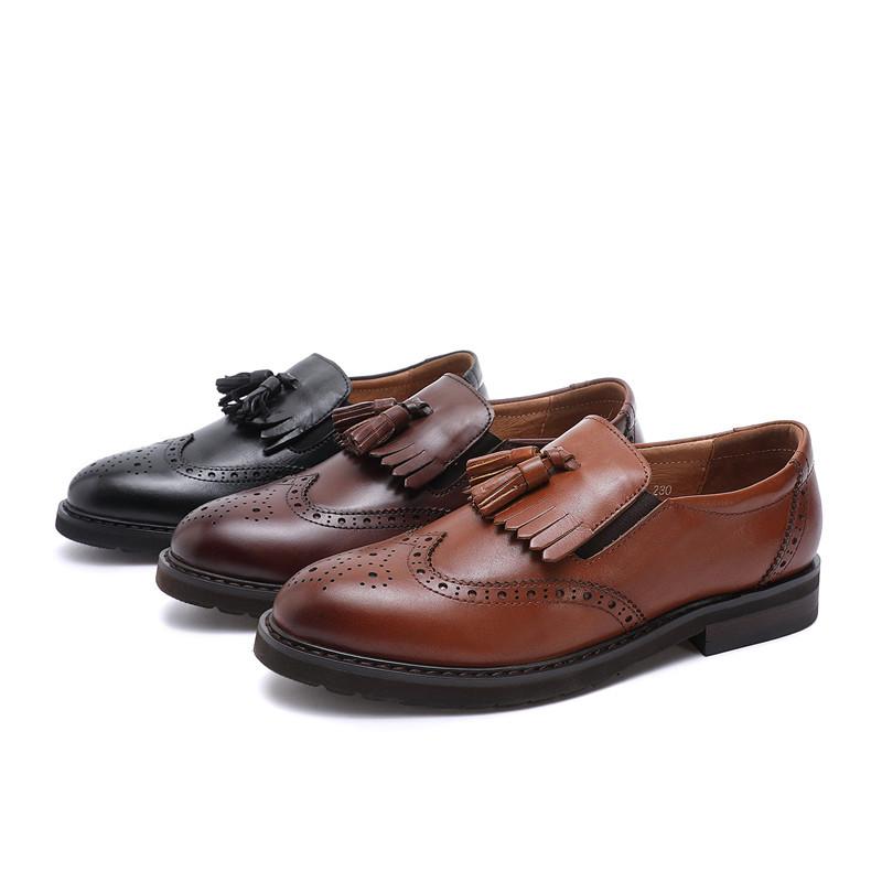 Mocasines brogue encerados