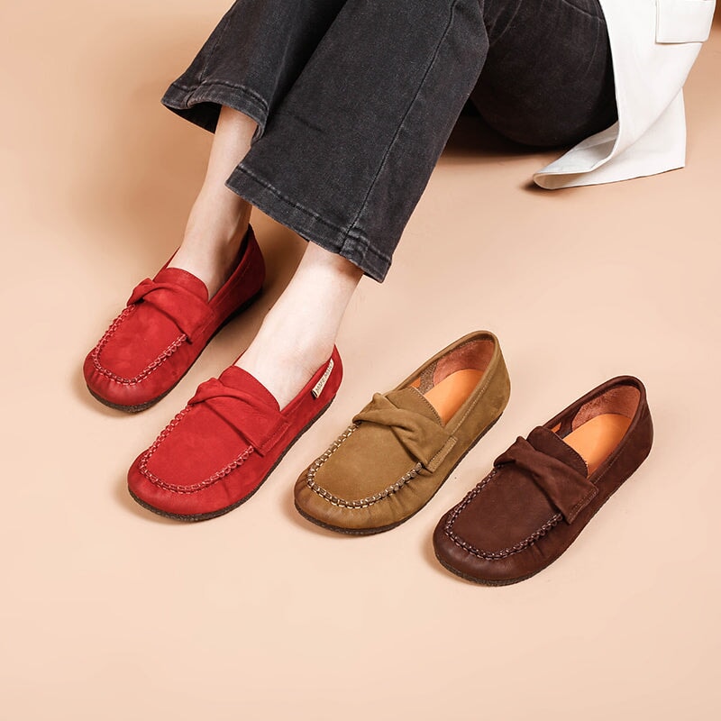 Retro Suede Loafers