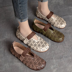 Buckle's Breathable Flats Loafers Casual Sandals