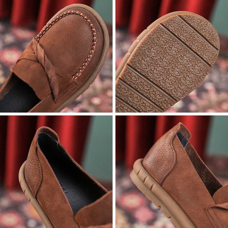 Round Toe Soft Loafers