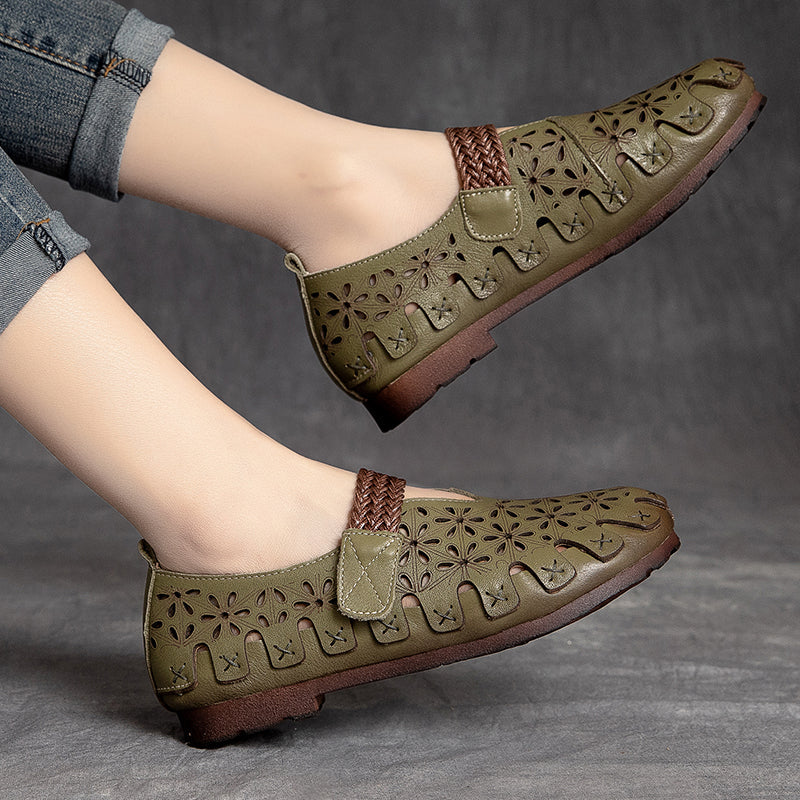 Buckle's Breathable Flats Loafers Casual Sandals