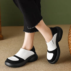 Round Toe Platform Loafers