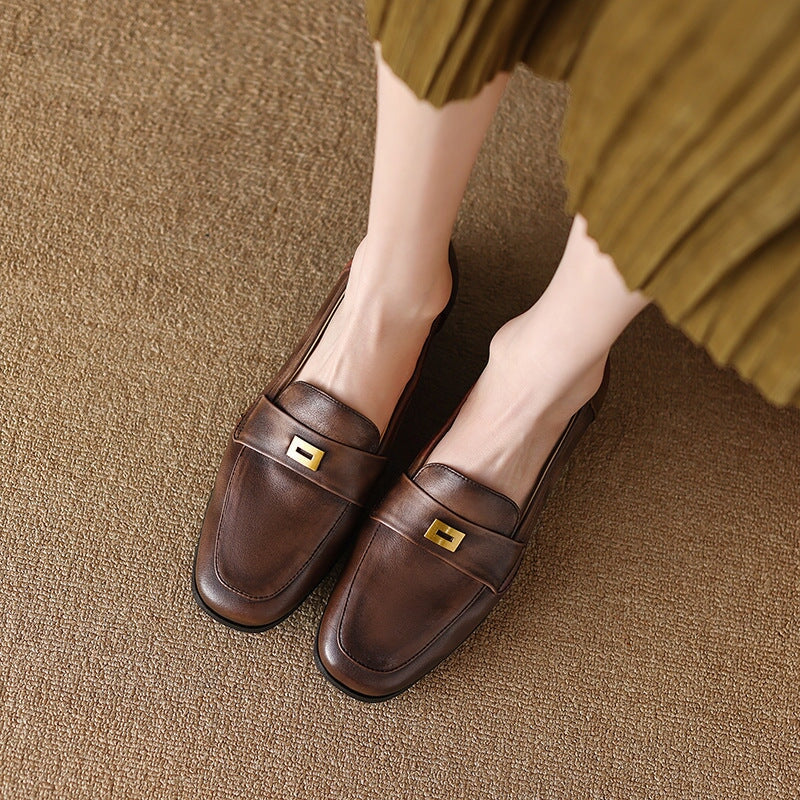 Handmade Penny Loafers with Metal