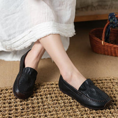 Handmades Soft Genuine Loafers Black
