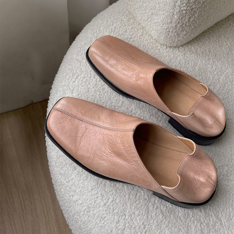 Square Toe Soft Loafers