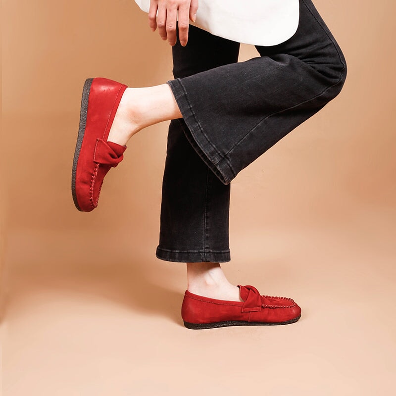 Retro Suede Loafers