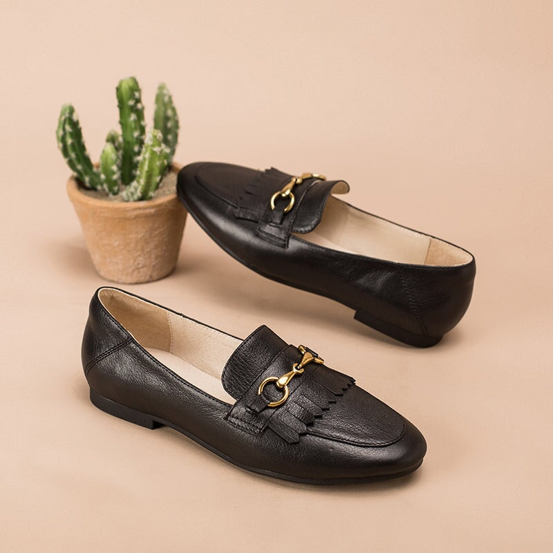 Classic Tassel-Detailed with Horsebit Loafers Lazy Feeling Yellow/Beige/Black