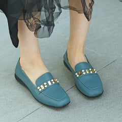 Sequins-Detailed Loafers Black/Blue