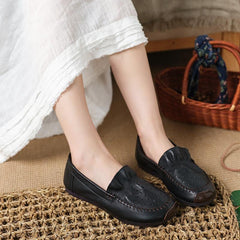 Handmades Soft Genuine Loafers Black