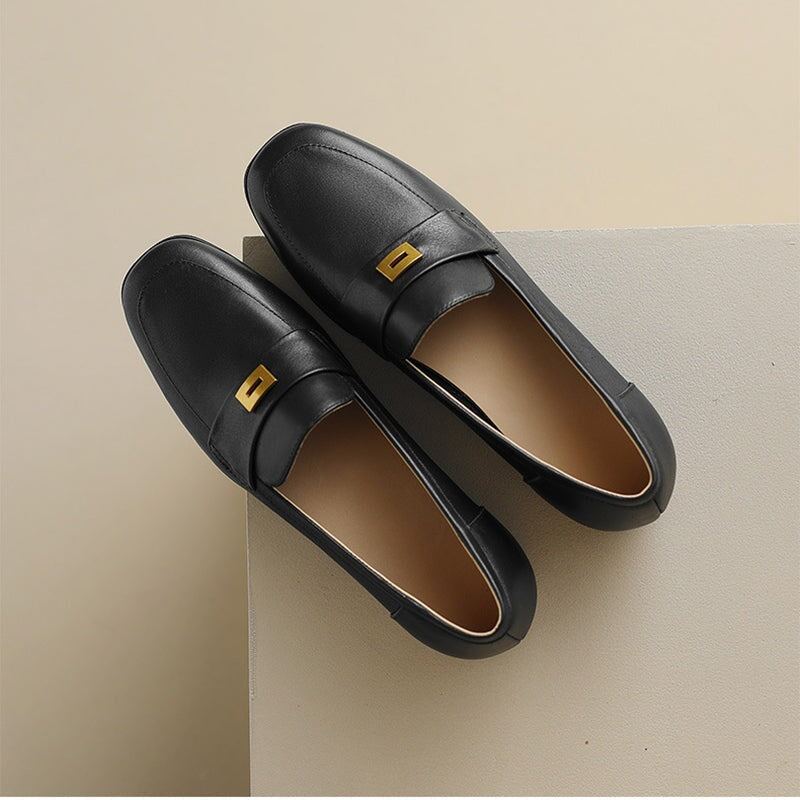 Handmade Penny Loafers with Metal