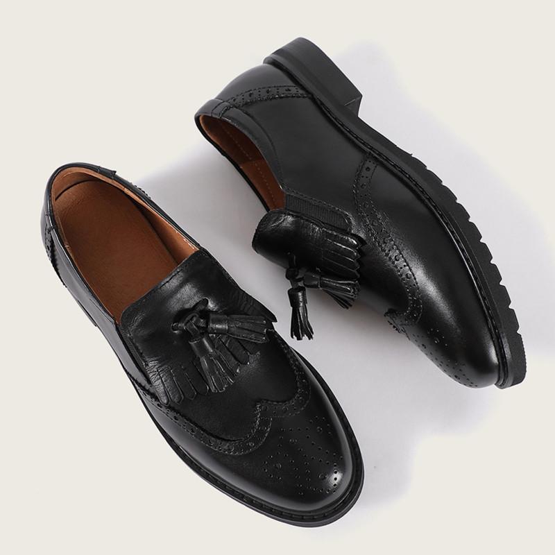 Mocasines brogue encerados